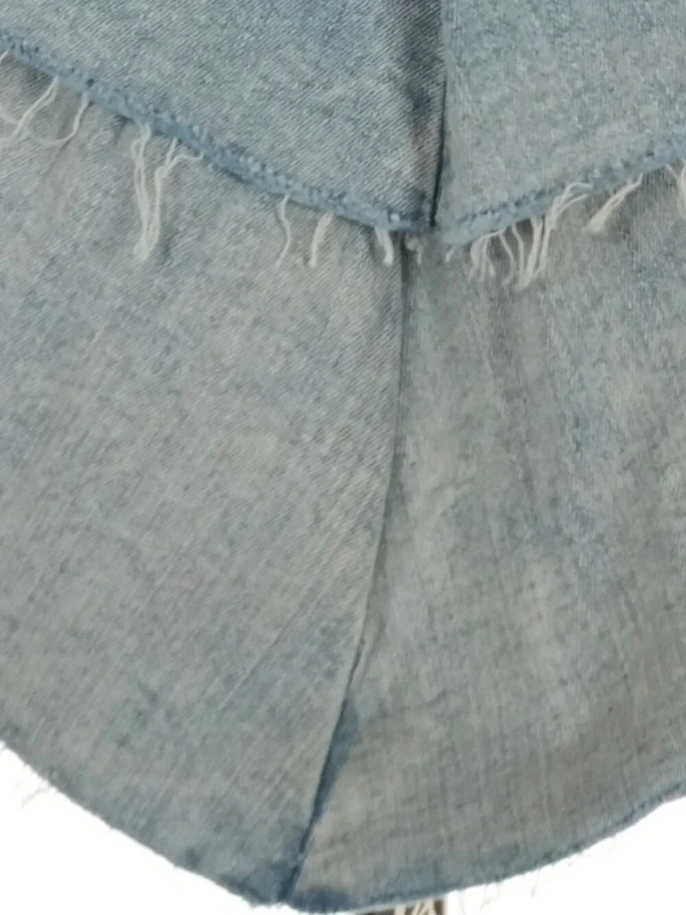 NWT MOTHER The Ruffle Mini Skirt Free People Anthro Coastal Cowgirl Sz 25 $198 - Picture 14 of 16